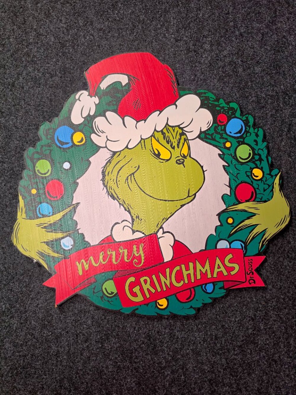 Dr Seuss Grinch Merry Grinchmas Wreath Wood Wall Decor Christmas Hobby Lobby